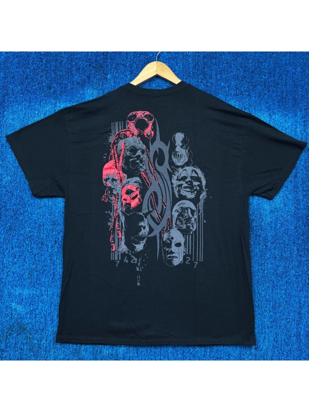 Slipknot Masked Group Members Tribal S Logo Nu Metal Tee XL